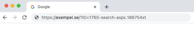 En dålig URL är svårt att läsa för både Google och användarna.
